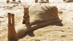 sand sand castle beach