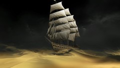 Sand ships Boats sailing fantasy art deserts The Adventures Of 