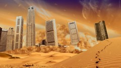 Sand Skyscrapers dunes Dune apocalyptic cities deserts 