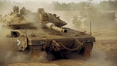 Sand War dust Army fight soldiers armor military tracks israel 