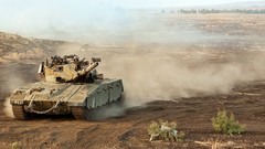 Sand War dust Army fight soldiers armor military tracks israel 