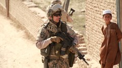 Sand War Guns children dust fight soldiers military patrol 