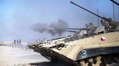 Sand War Guns dust Army fight soldiers Czech Republic military 