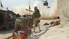 Sand War Guns dust fight ambush soldiers Belgium military 