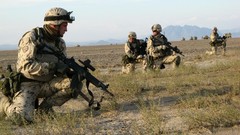 Sand War Guns dust fight ambush soldiers Estonia military 