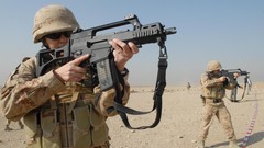 Sand War Guns dust fight soldiers shooting military croatia 