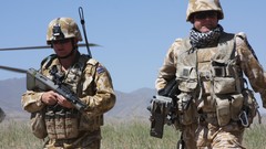 Sand War Guns dust kiwi New Zealand fight soldiers military 