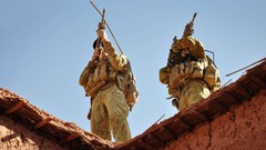 Sand War Guns dust Roof fight Australia ambush soldiers 
