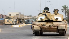 Sand War Guns England dust Army Scotland fight Challenger 