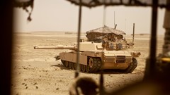 Sand War Guns track dust Army fight Umbrellas armor military 