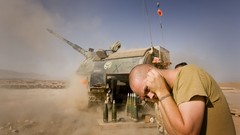 Sand War round Guns dust Army fight soldiers Europe shells 