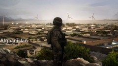 Sand War windmills soldiers paintings military cartoons m4 