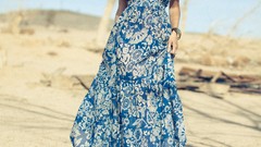 Sand woman outdoors models photo shoot black hair Michael 