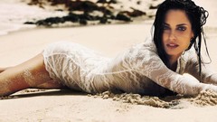 Sand woman Spain Beaches brunettes Spanish models GQ magazine 