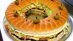 Sandwiches food olives