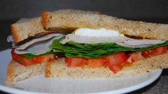 Sandwiches food tomatoes plate