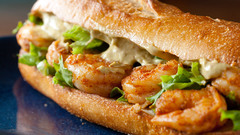 Sandwiches shrimps