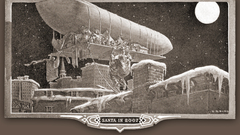 Santa claus vehicles airship