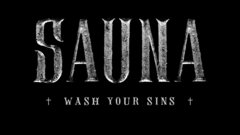 Sauna letters on black