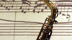Saxophone notes Music and