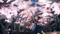 Scarfs cherry blossoms jootix original characters hand up