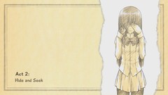 Scars katawa shoujo black hair video games Simple Background 