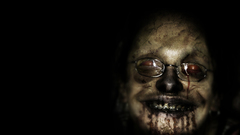 Scary horror mask abstract