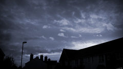 Scatterings Cloudy sky houses