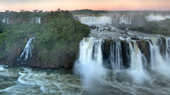 Scenic waterfalls nature