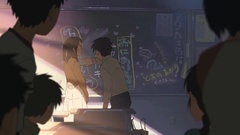 School Makoto Shinkai blackboards