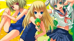 School swimsuits sailor uniforms