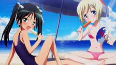 School swimsuits strike witches