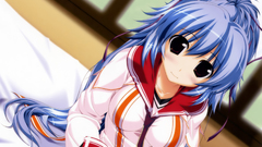 School uniforms blue hair