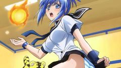 School uniforms blue hair