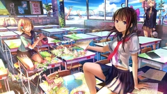 School uniforms classroom fuji