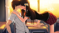 School uniforms kissing sano