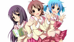 School uniforms meganekko Nichijou