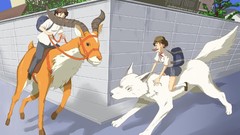 School uniforms princess mononoke Hime wolf school