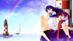 School uniforms tony taka video games Sora no Iro Mizu no Iro 