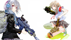 School uniforms weapons P90