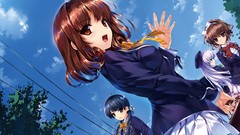 Schoolgirls school uniforms Ushinawareta Mirai wo Motomete 