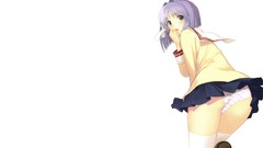Schoolgirls skirts Clannad purple