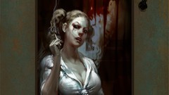 Schoolgirls terror Vampires artwork