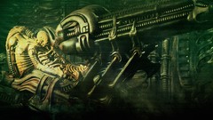 Science fiction alien space jockey futuristic HR Giger