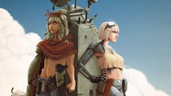 Science fiction fantasy art cyber girls