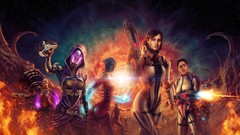 Science fiction mass effect commander shepard liara tsoni 