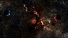 Science fiction supernova outer space