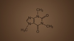 Science molecule chemistry minimalistic caffeine
