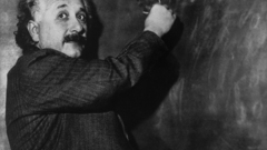 Scientists chalkboards suit physics