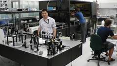 Scientists laboratory Lasers